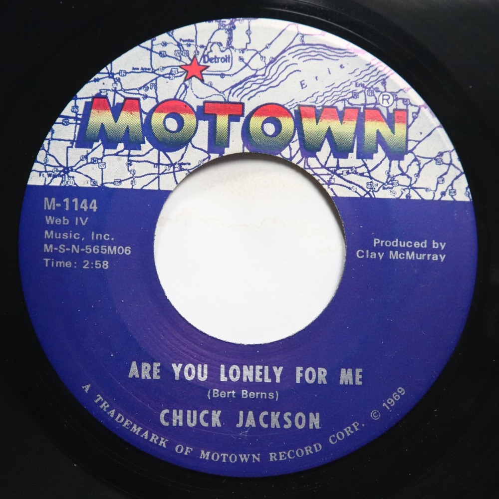 CHUCK JACKSON - ARE YOU LONELY FOR ME / YOUR WONDERFUL LOVE - SOUL 45